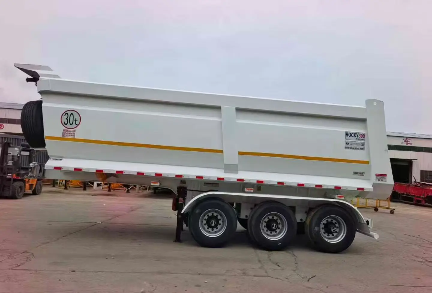 Used 40ft Flatbed Container Semi Trailer